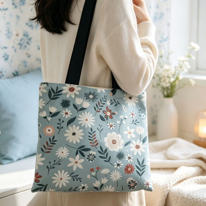 Künstlerische florale Druck-Canvas-Tasche