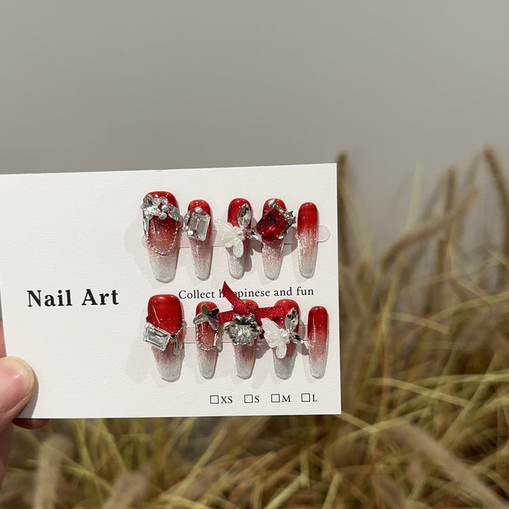 Luxus Dekorative Press-On Nagelkunst Set
