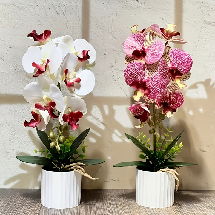 Künstliche Orchideenpflanzenarrangement 1790480695 für die Innenraumdekoration