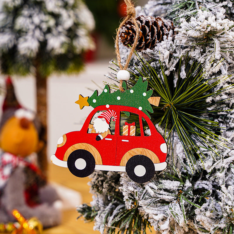 Dekorative Weihnachtswagenfigur Karnz