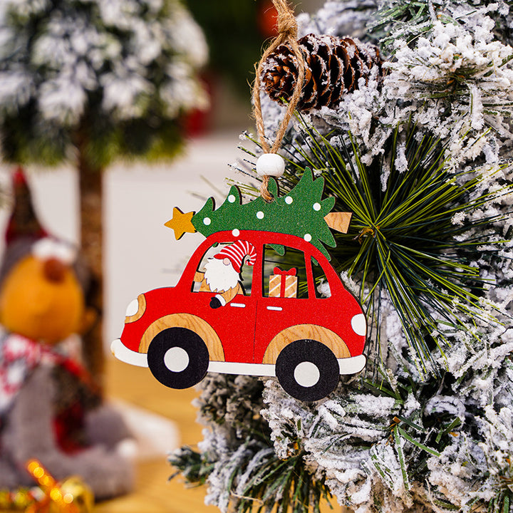 Dekorative Weihnachtswagenfigur Karnz