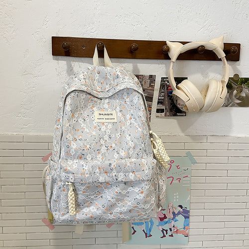 Floral Spitzmuster Rucksack