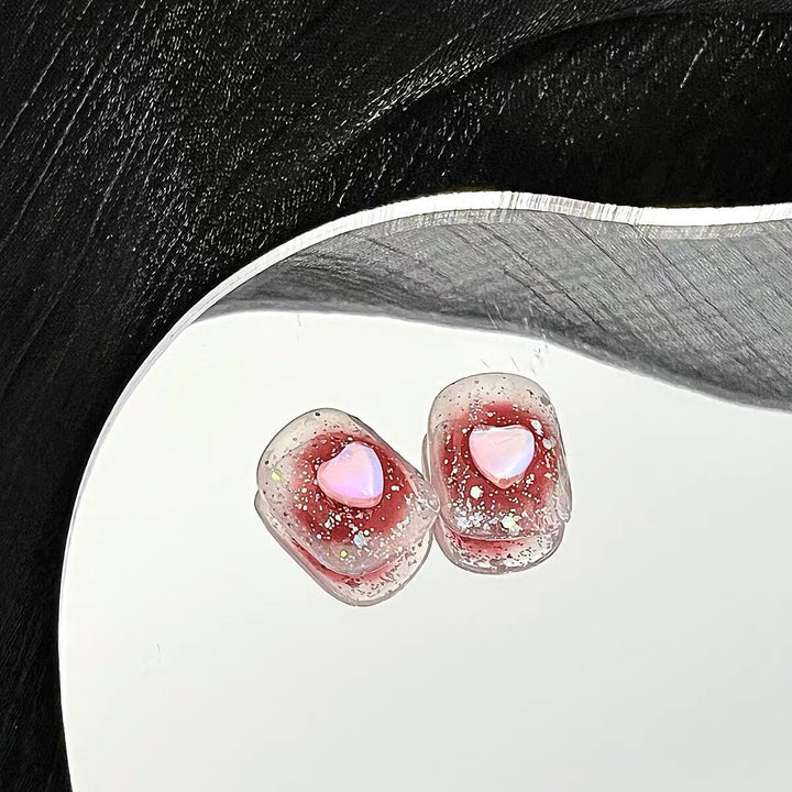 Funkelndes Harz Press-On Nail Set