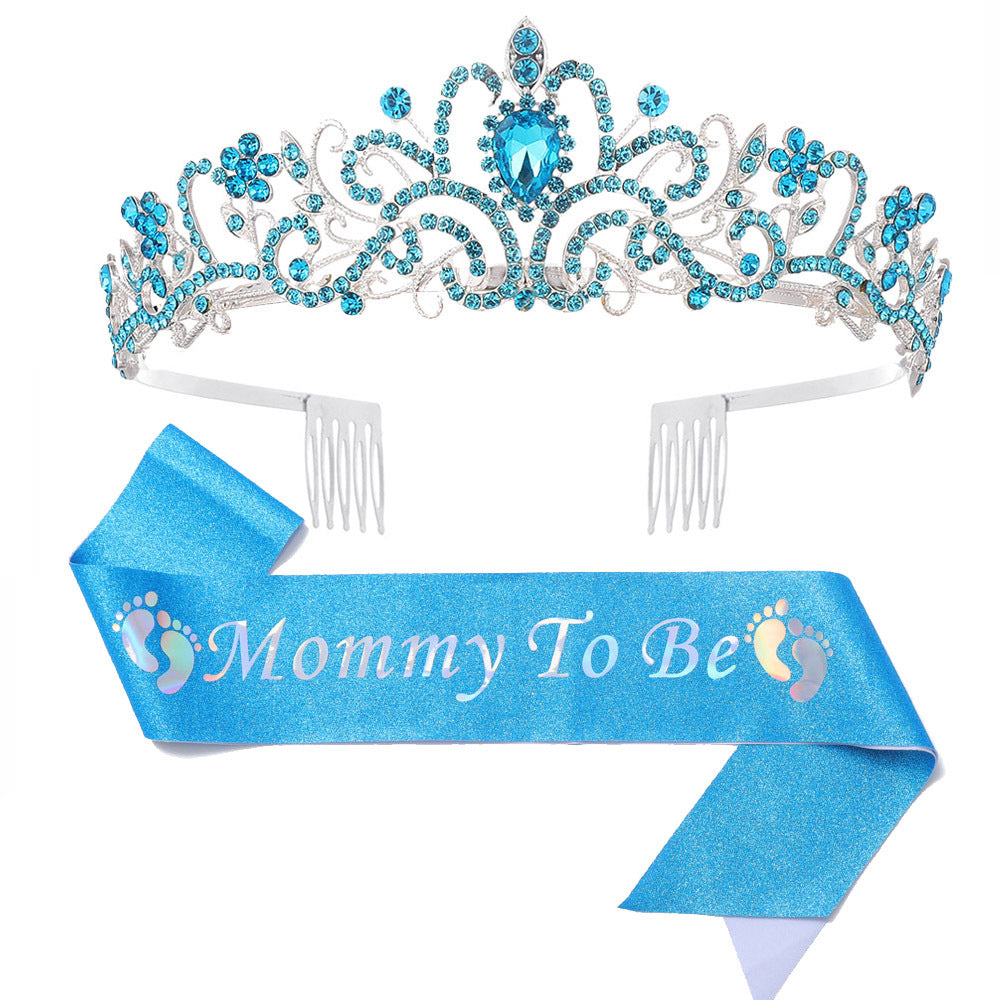 Damen Hochzeits-Tiara mit personalisiertem Band Karnz
