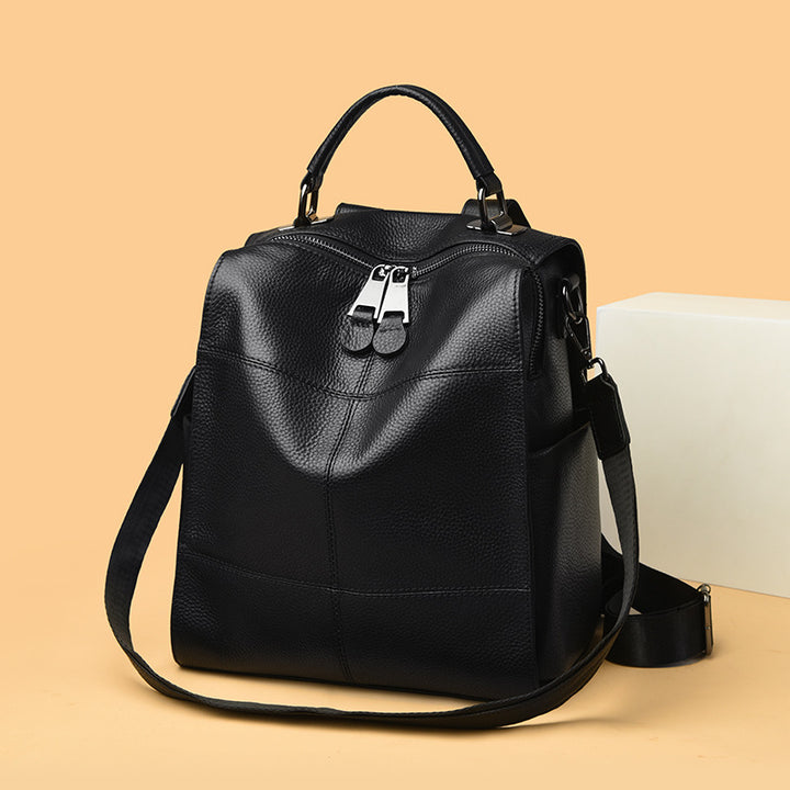 Vielseitiger Multifunktionaler Leder Rucksack Karnz