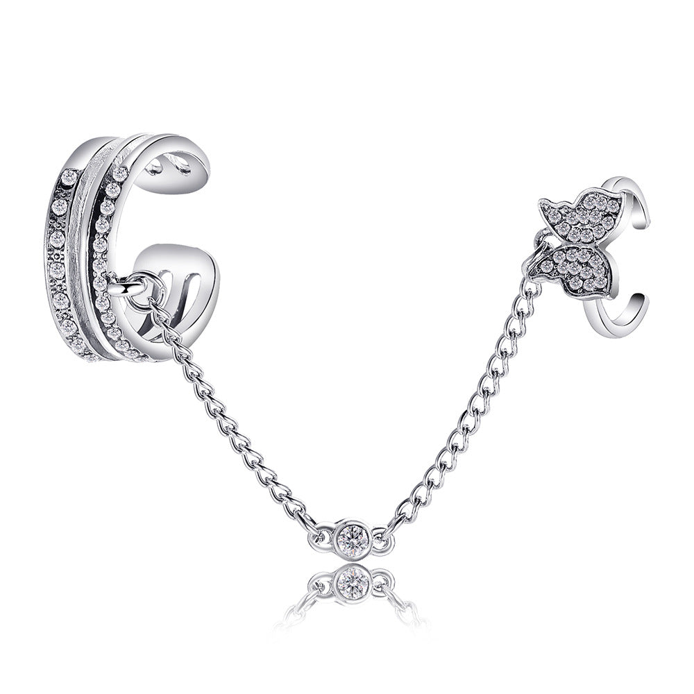 Verspieltes Ring-Set mit Schmetterlings-Elementen Karnz