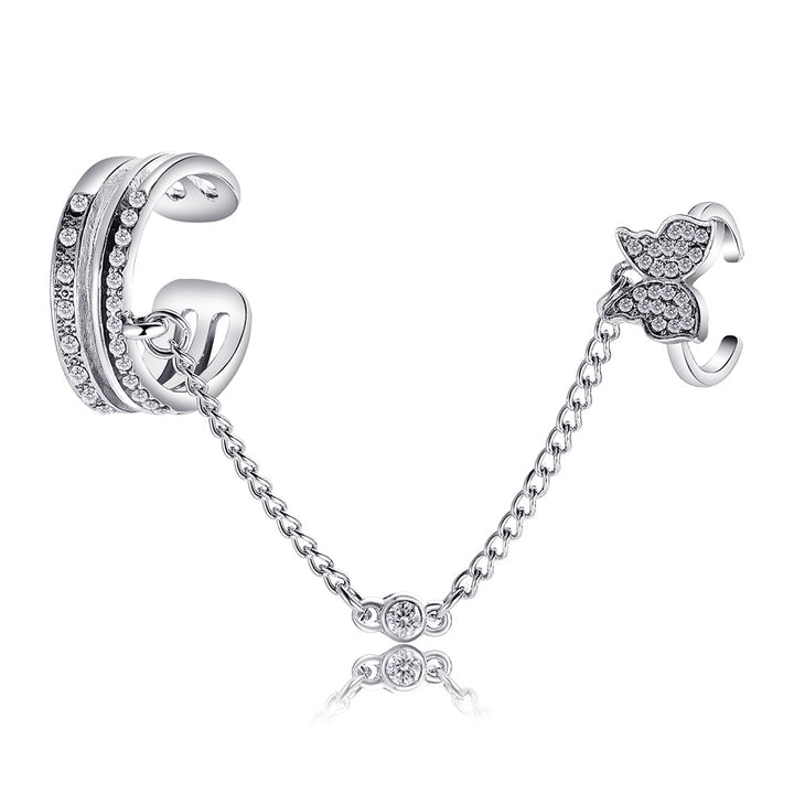 Verspieltes Ring-Set mit Schmetterlings-Elementen Karnz