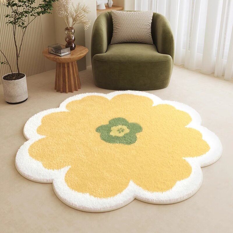 Floral förmiger Bereichsteppich