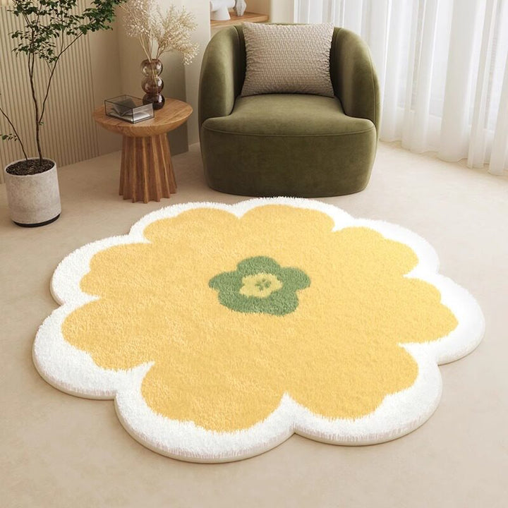 Floral förmiger Bereichsteppich