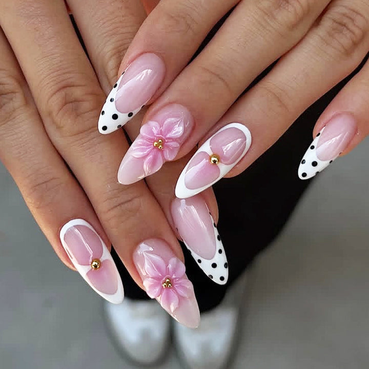 Künstlerisches Floral Design Nagelspitzen Set Karnz