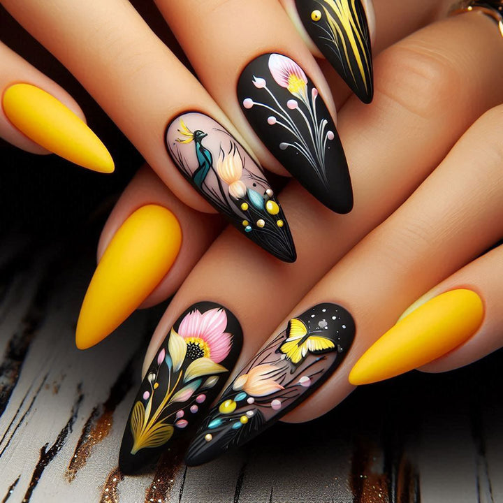Artistic Long Nail Design