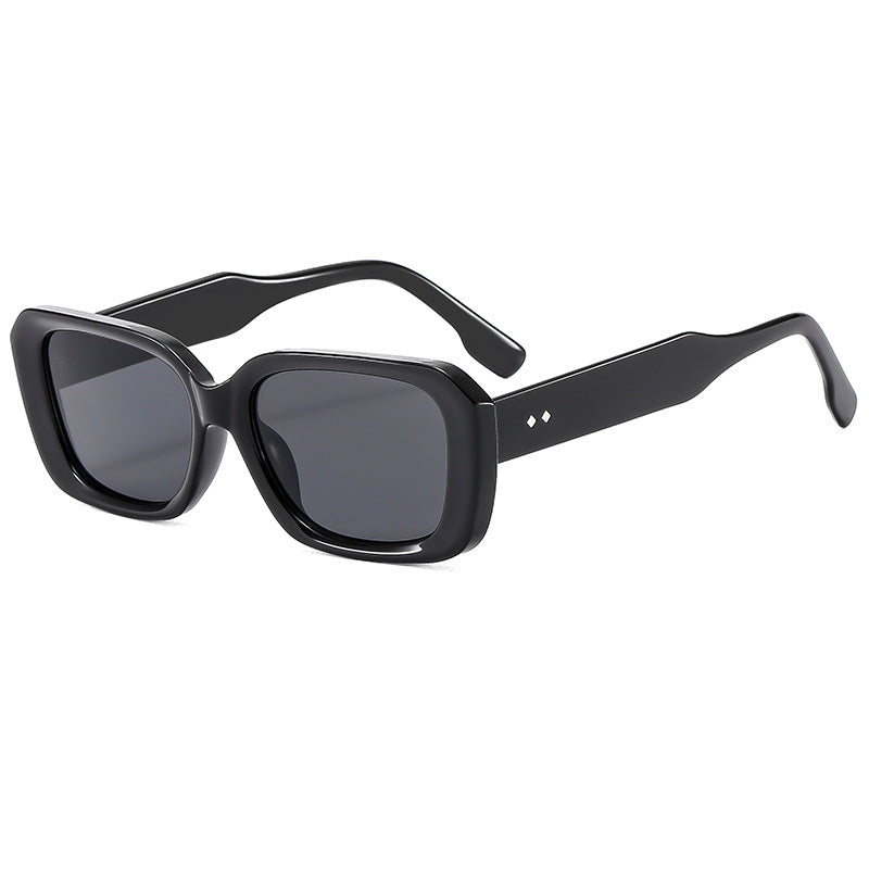 Damen große quadratische Sonnenbrille mit robustem Rahmen und UV-Schutz Karnz