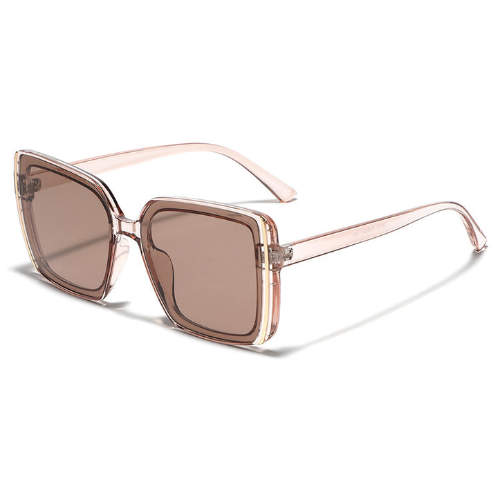 Damen oversized Designer-Sonnenbrille mit einzigartigem Rahmen Karnz