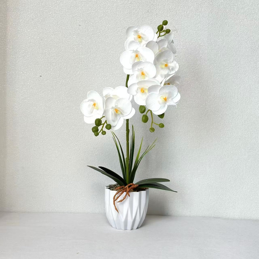 Lebensechte Orchideen-Dekorationspflanze