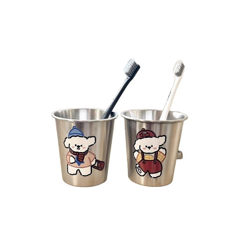 Edelstahl Becher mit Niedlichem Tierdesign Karnz