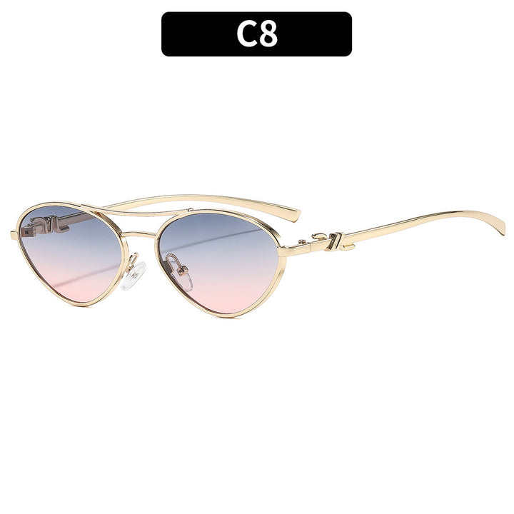 Elegante Dual Bridge Sonnenbrille