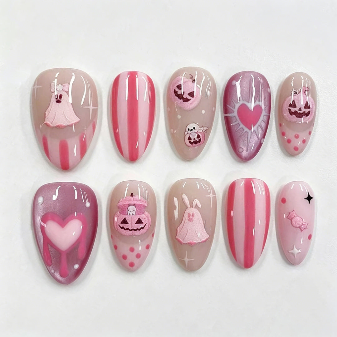 Themen Halloween Press-On Nagelkunstset