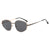 Damen moderne geometrische Sonnenbrille mit stilvollem Metallrahmen Karnz