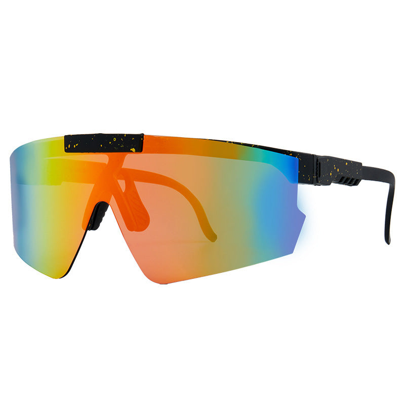 Damen Sport-Sonnenbrille im modernen Design mit großflächigen Gläsern Karnz