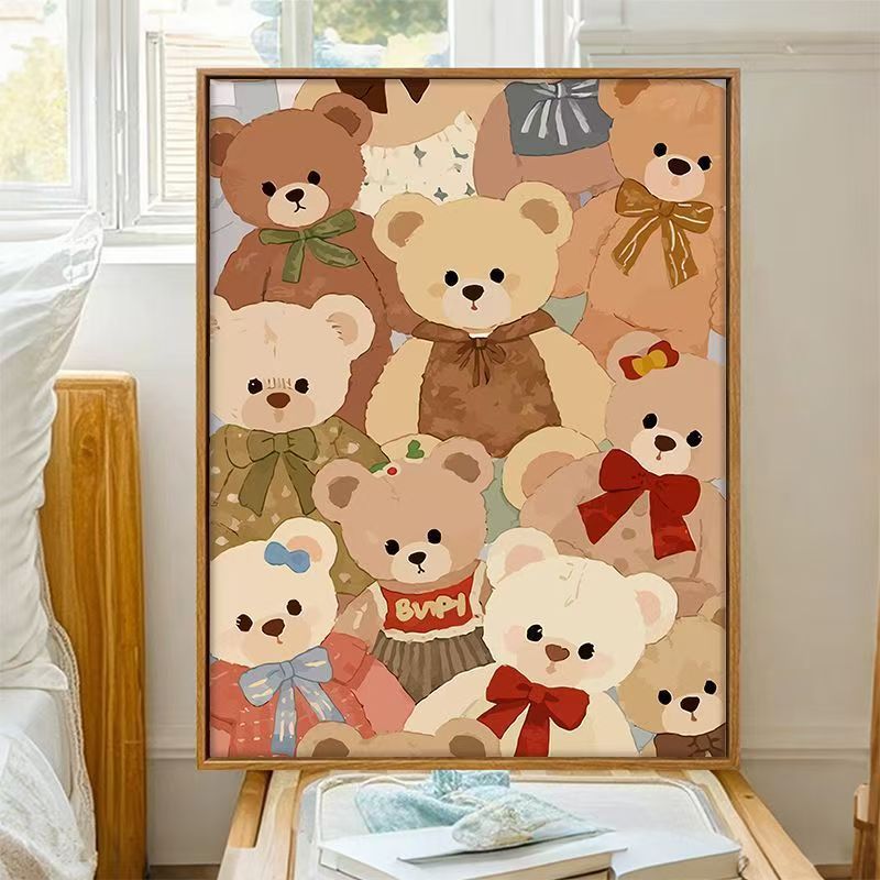 Niedliche Bären-Themen dekorative Wandkunst Karnz