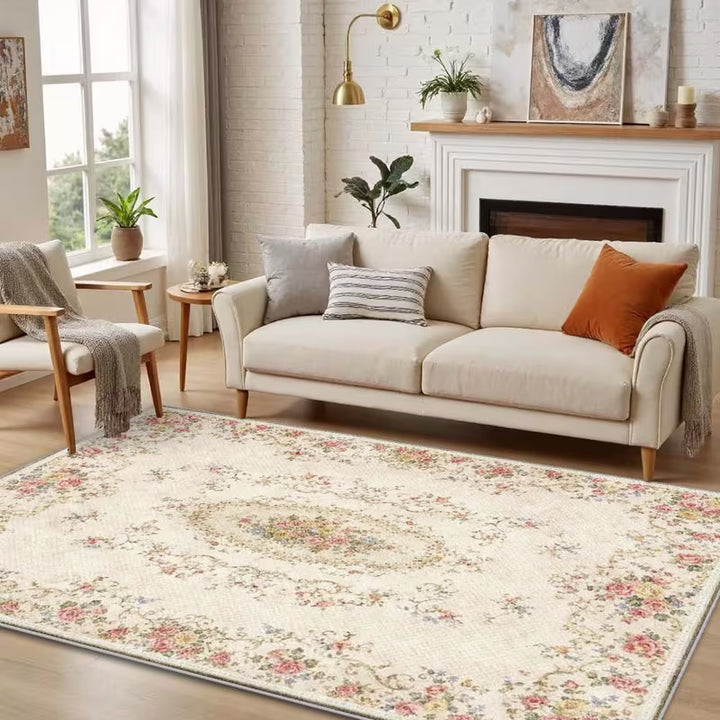Eleganter Floralteppich