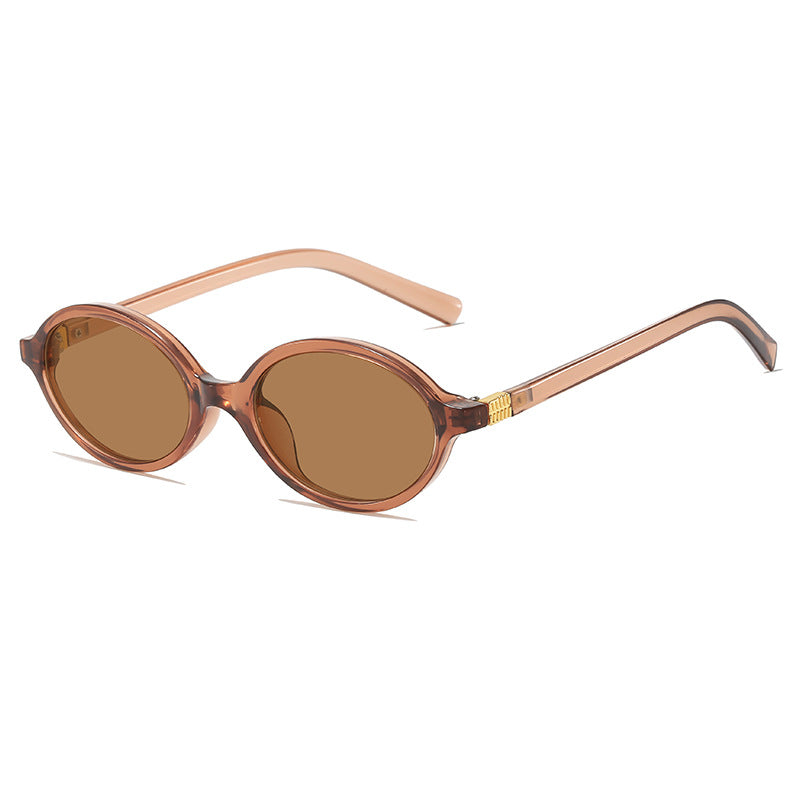 Vintage-inspirierte ovale Fassung Brille Karnz