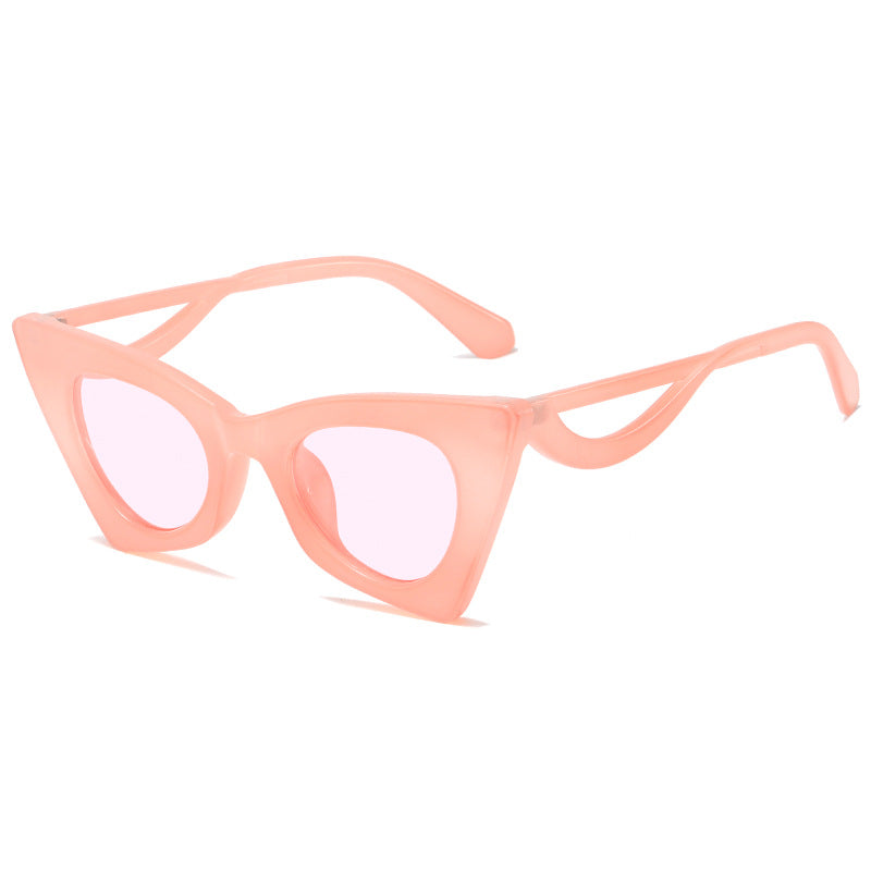 Damen Modische Katzenaugen Sonnenbrille im Fashion-Stil Karnz