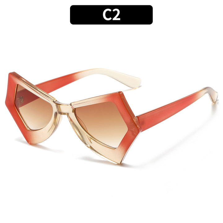 Angular Dekorativer Rahmen Sonnenbrille
