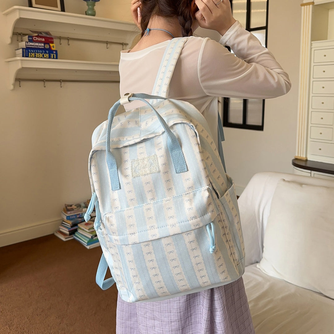 Verspielter Grafikdruck Rucksack Karnz