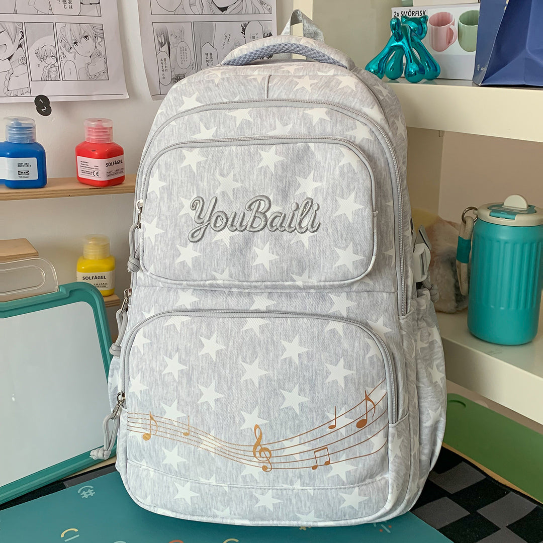 Sternenmuster-Canvas-Rucksack Karnz