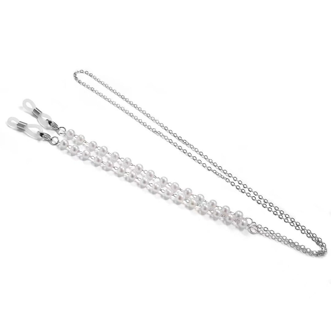 Elegante Perlen Brille Kette Karnz