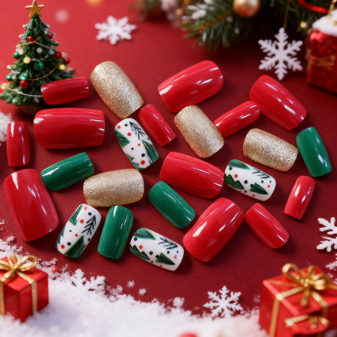 Festliche Weihnachtsnagelkunst Karnz
