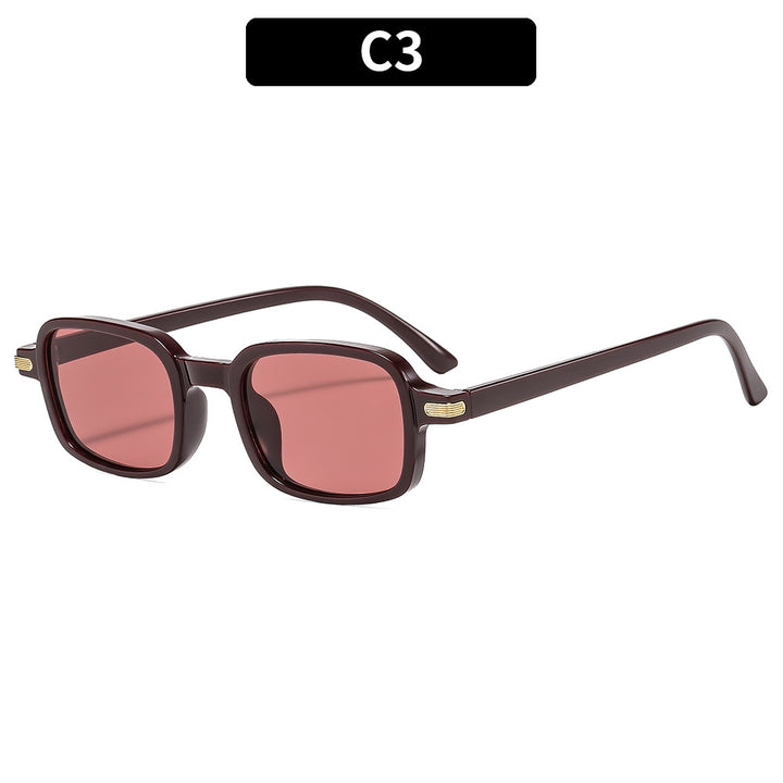 Retro-inspirierte quadratische Sonnenbrille Vintage-Look
