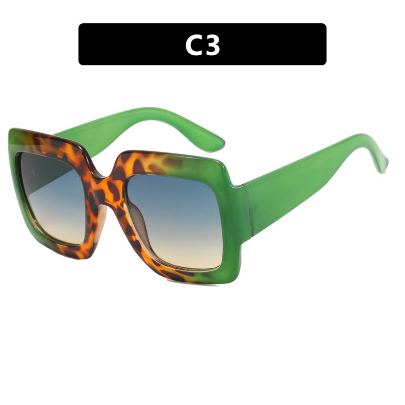 Damen oversized Sonnenbrille mit quadratischen Rahmen und UV-Schutz Karnz