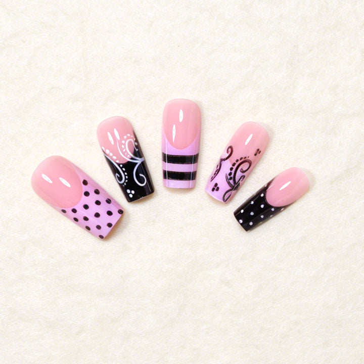 Künstlerisches Quadrat-Nageldesign-Set Karnz