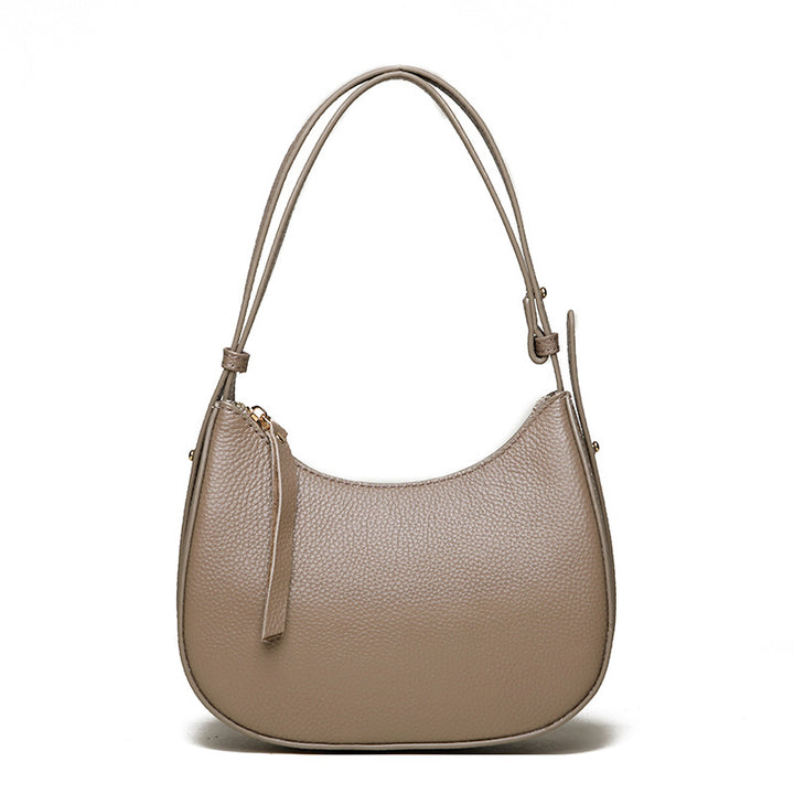Stylische genarbte Leder-Hobo-Tasche Karnz