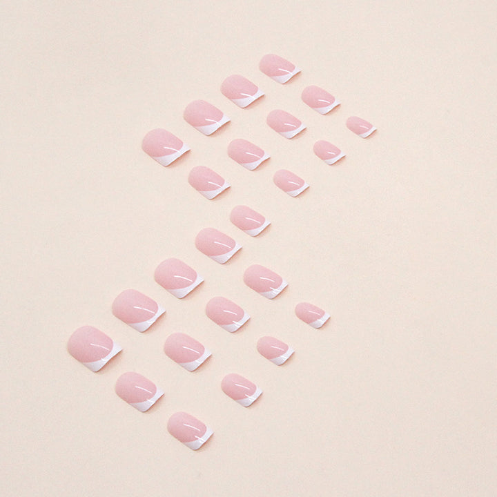 Elegantes französisches Tip-Acryl-Nagel-Set Karnz