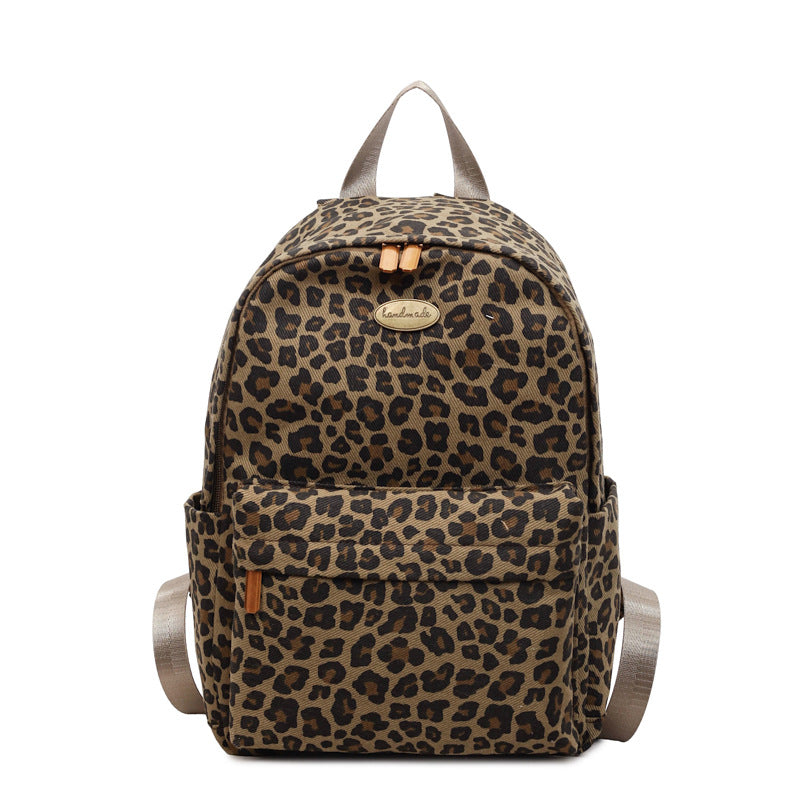 Stylische Leopardenmuster-Rucksack