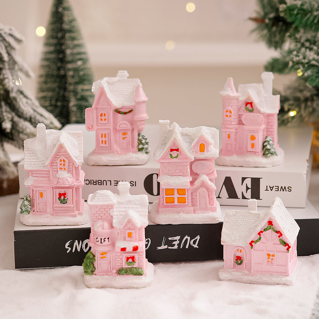 Beleuchtetes Weihnachtsdorf Haus Deko Karnz
