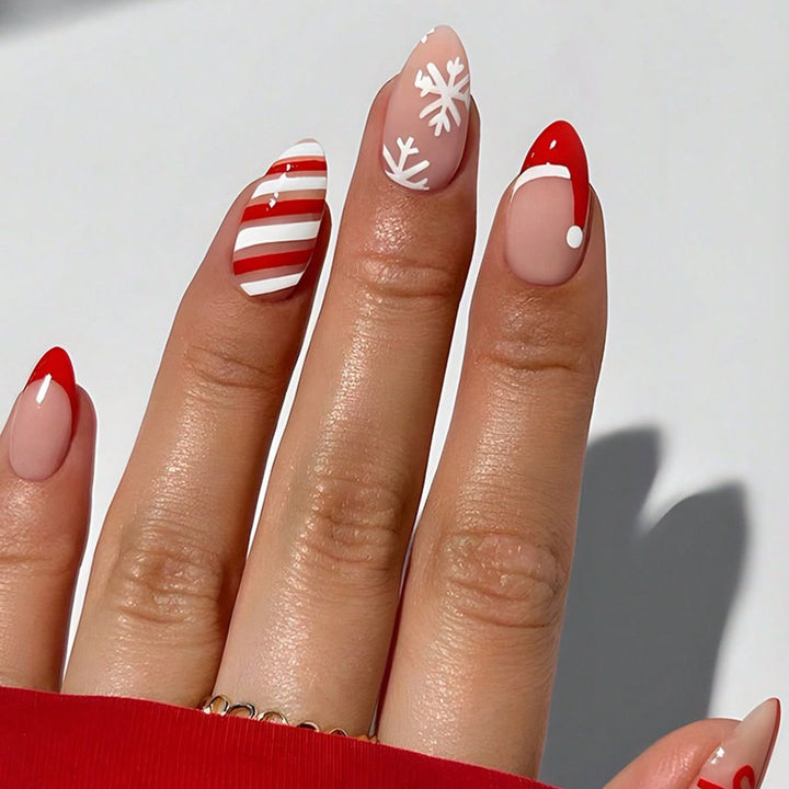 Festliches Themen Stiletto Nagelkunst Set Karnz