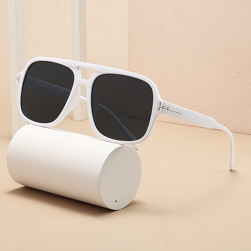 Damen Modische quadratische Sonnenbrille mit robustem Rahmen Karnz