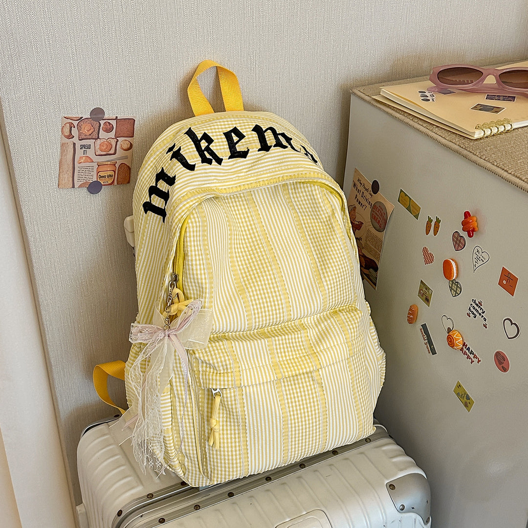 Stylische Karierte Rucksack Karnz