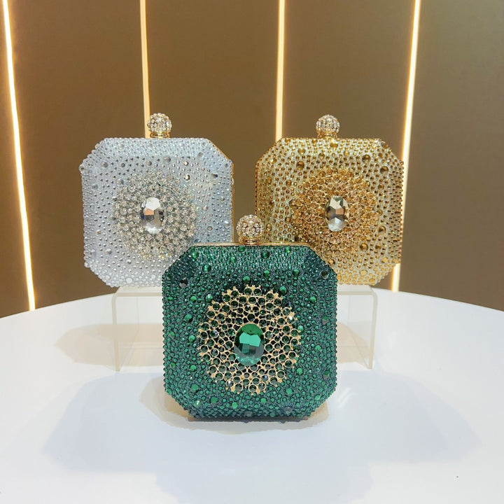 Glänzende mit Strass verzierten Clutch