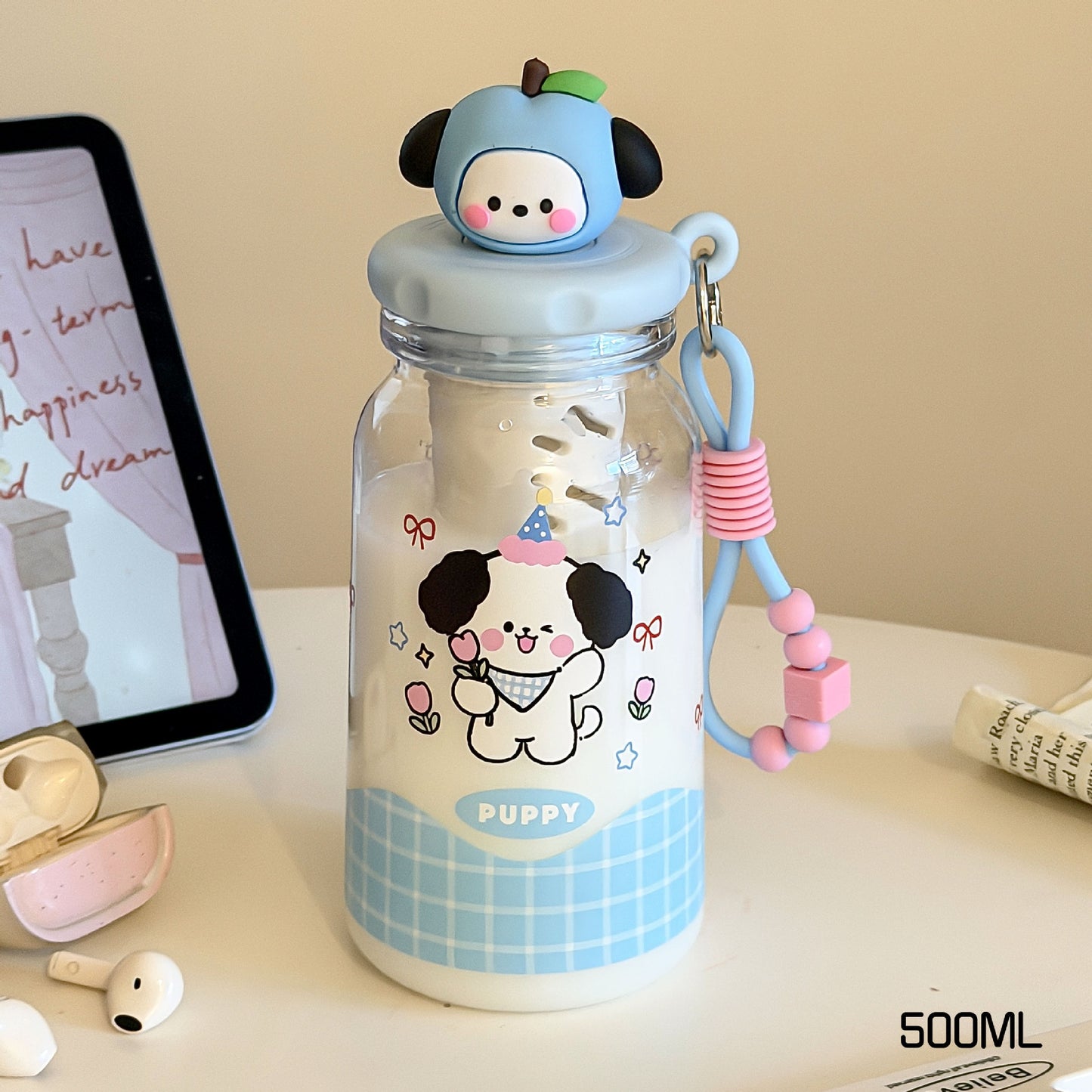Damen kreative Trinkflasche mit Obstmotiv Karnz