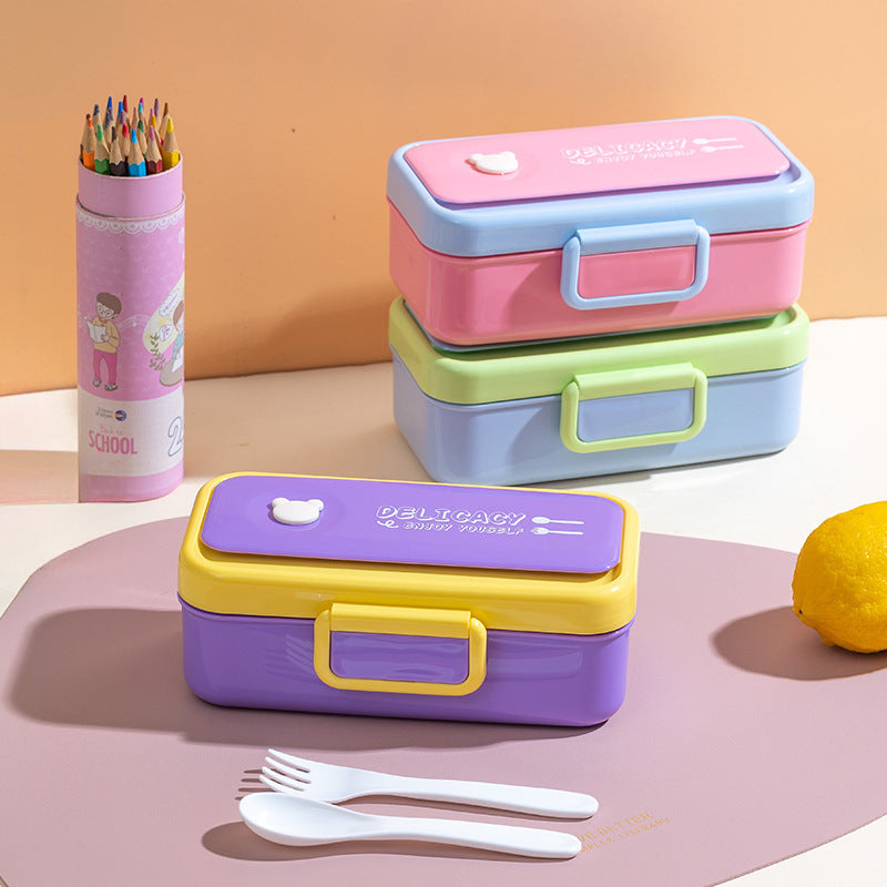 Mehrschichtige Bento-Lunchbox mit sicherem Verschluss