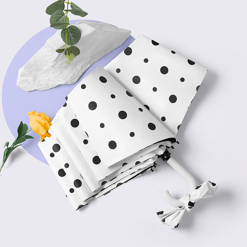 Damen eleganter Faltregenschirm mit herzförmigem Design Karnz