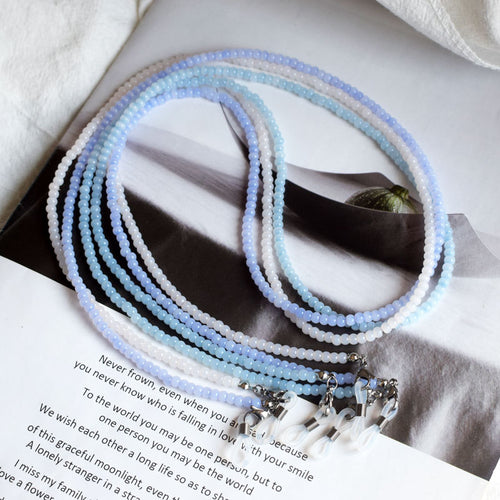 Elegante Perlen Brillen Halter Kette Karnz