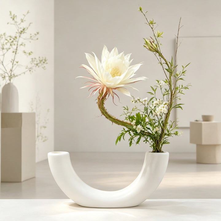 Zeitgenössische gewölbte Dual-Vase Karnz