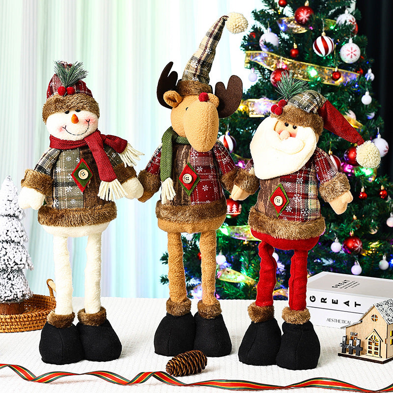 Niedliche Weihnachtsdekorationsfigur im Rentier-Look Karnz