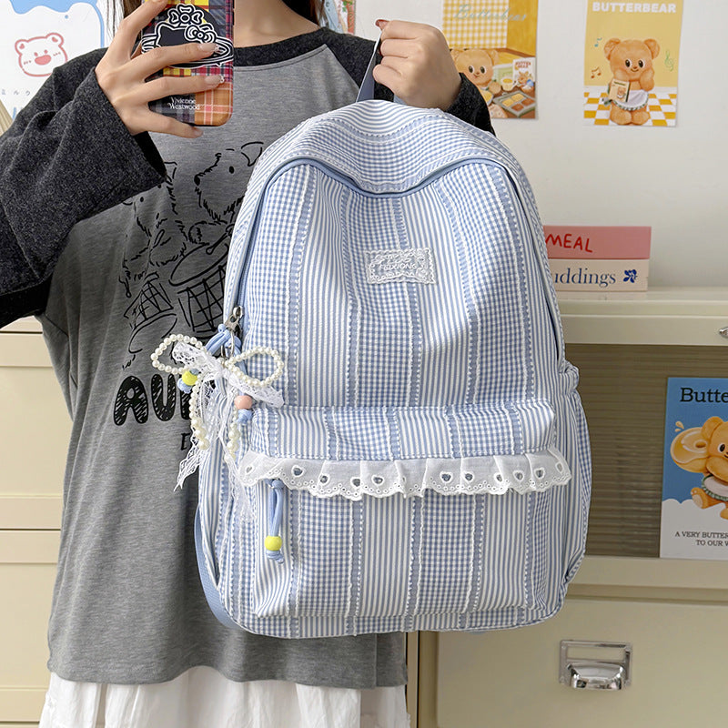 Stylischer gestreifter Design-Rucksack Karnz